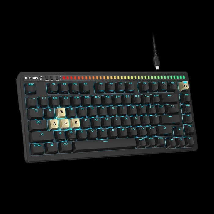 Bloody AT75 Alpha Optical Switch Mechanical Keyboard - Black - PakByte Computers