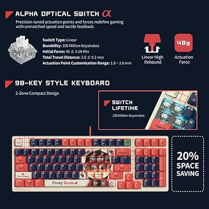 Bloody AT98 ALPHA RED SWITCH (MECHANICAL) - PakByte