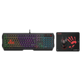 Bloody B1700 NEON Gaming Desktop Keyboard Mouse Black - PakByte