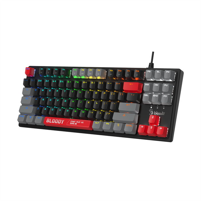 Bloody S310N RGB BLMS Mechanical Gaming Keyboard - Red Switch - Energy Red - PakByte Computers