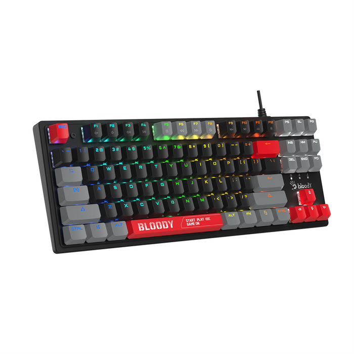 Bloody S310N RGB BLMS Mechanical Gaming Keyboard - Red Switch - Energy Red - PakByte Computers