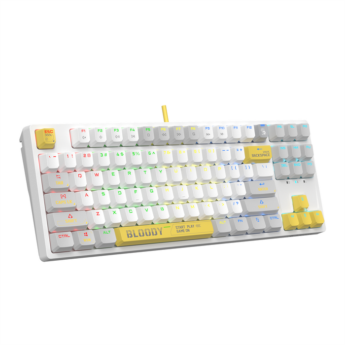 Bloody S87 RGB Gaming Keyboard - Energy White - PakByte Computers