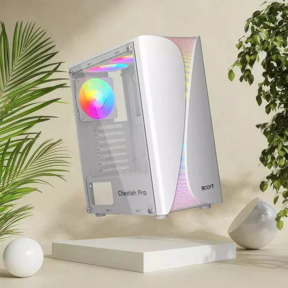 Boost Cheetah Pro Gaming PC Case - White - PakByte Computers