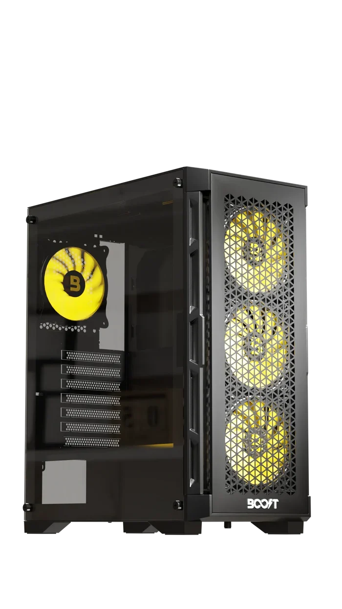 Boost Enclosure Pro Series P300 with 4 ARGB Fans - PakByte Computers
