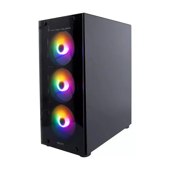 Boost Fox with 4 Fans ATX Gaming Case - Black - PakByte Computers