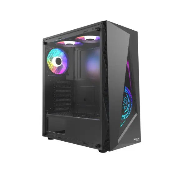 Boost Jaguar With 3 ARGB Fans Gaming Case - Black - PakByte Computers