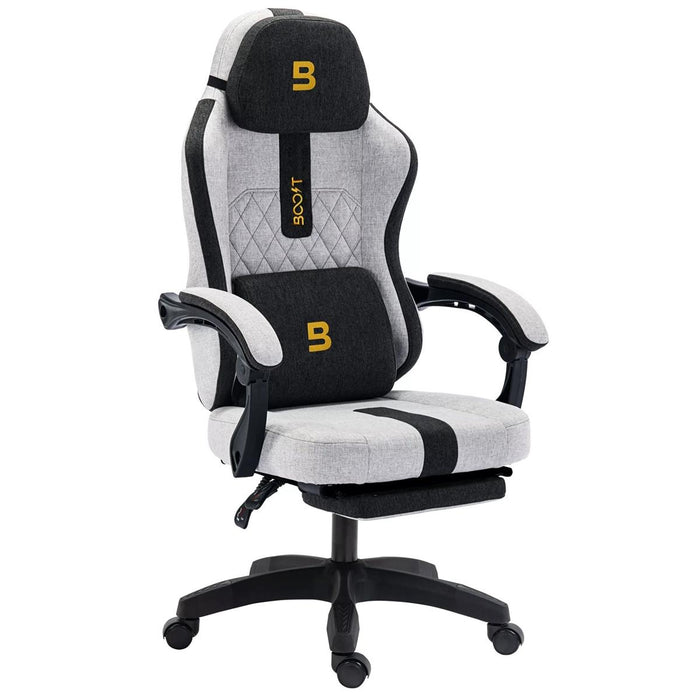 Boost Surge Pro Fabric Gaming Chair - Black/Grey - PakByte Computers