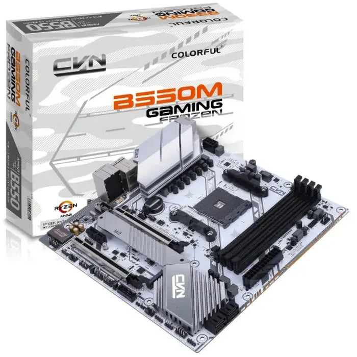 Colorful CVN B550M Gaming Frozen V14 AM4 microATX Motherboard - PakByte Computers