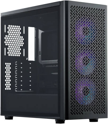 Cooler Master Elite 502 Mid Tower PC Case - Black - PakByte Computers
