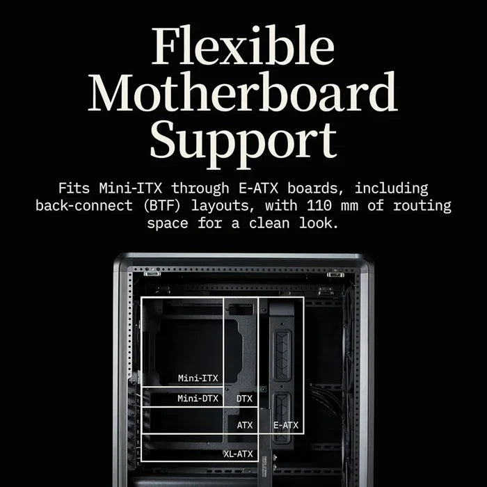 Cooler Master MasterFrame 500 Mesh ARGB PC Case - Black - PakByte Computers