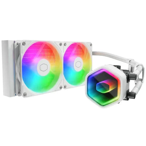 Cooler Master MasterLiquid 240 Core II 240 mm Liquid CPU Cooler - White - PakByte Computers