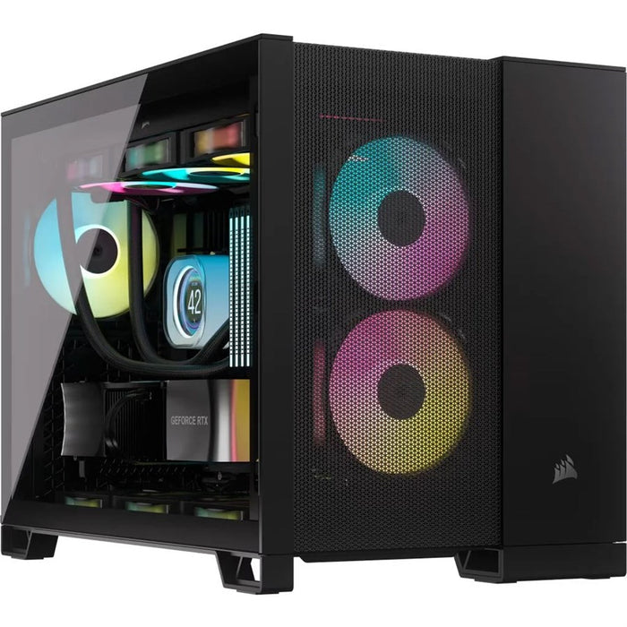 Corsair 2500D AIRFLOW Mid-Tower Dual Chamber PC Case - Black - PakByte
