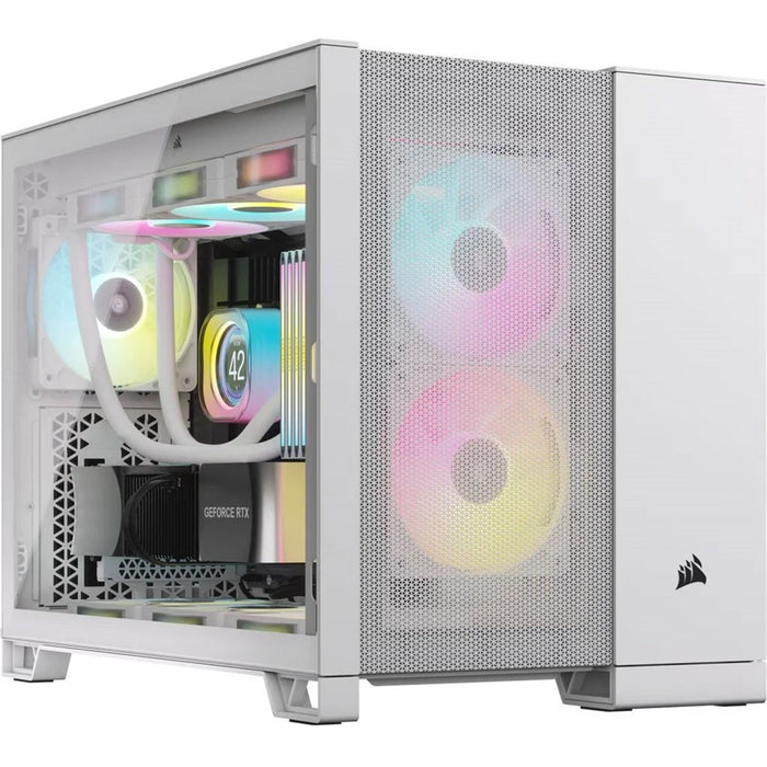 Corsair 2500D AIRFLOW Mid-Tower Dual Chamber PC Case - White - PakByte