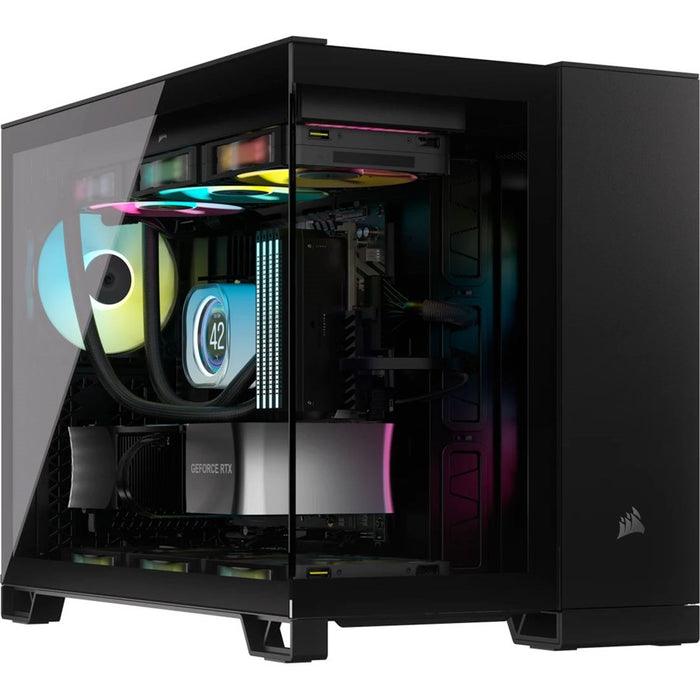 Corsair 2500X Mid-Tower Dual Chamber PC Case - Black CC-9011265-WW - PakByte