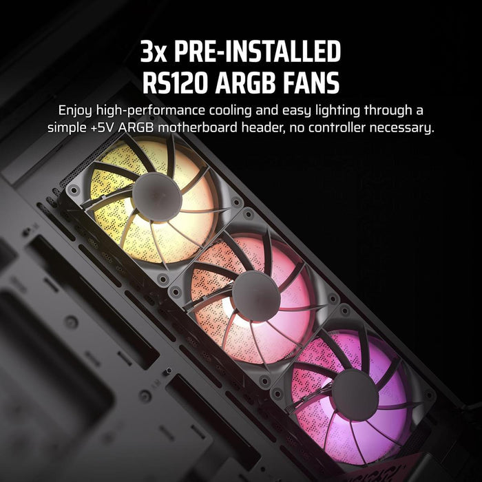 Corsair 3500X ARGB Mid-Tower ATX PC Case - Black - PakByte Computers