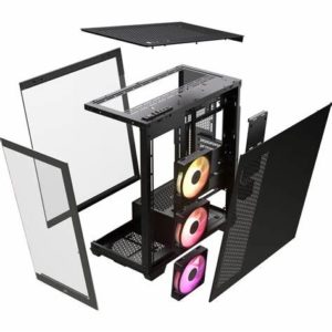 Corsair 3500X LX-R RGB Mid-Tower PC Case with iCUE LINK System Hub - Black - PakByte Computers