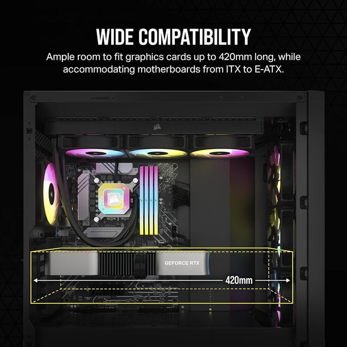 Corsair 5000D CORE AIRFLOW Mid-Tower ATX PC Case — Black CC-9011261-WW - PakByte