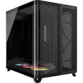 Corsair Air 5400 LX-R RGB iCUE Link Triple Chamber Mid-Tower PC Case - Black - PakByte Computers