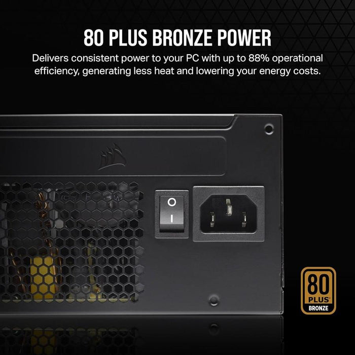 Corsair CX Series CX650 650W 80 Plus Bronze ATX Power Supply - PakByte Computers