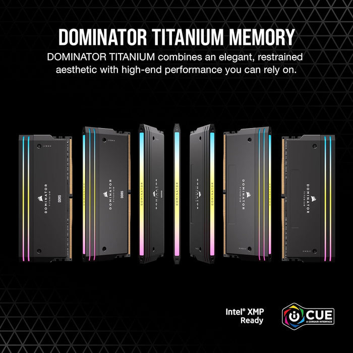 Corsair Dominator Titanium RGB DDR5 RAM 32GB (2x16GB) 6000MHz - Black - PakByte Computers