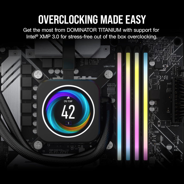 Corsair Dominator Titanium RGB DDR5 RAM 32GB (2x16GB) 6000MHz - Black - PakByte Computers