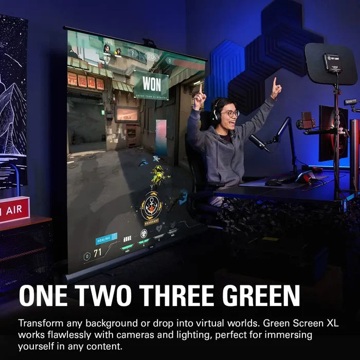 Corsair Elgato Green Screen XL - Extra Wide 2x1.82m Chroma Key panel - PakByte Computers