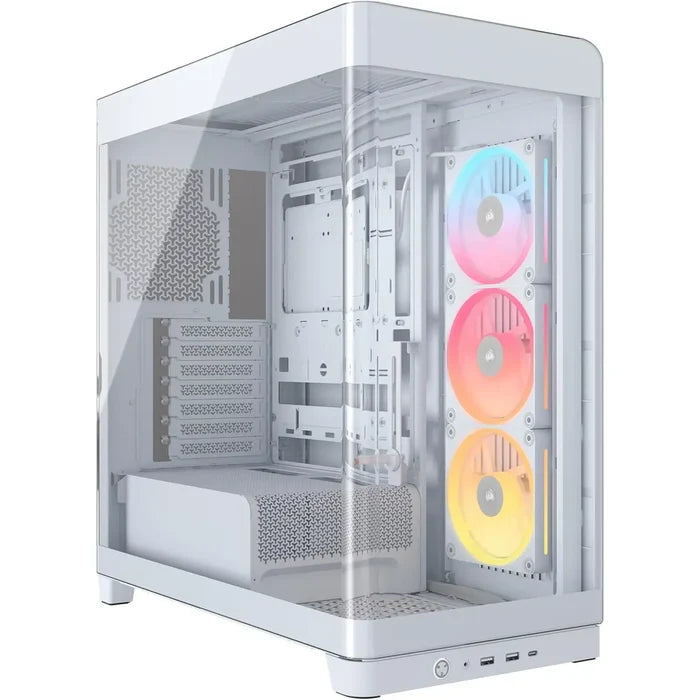Corsair Frame 4500X LX-R RGB iCUE Link Panoramic Glass Mid-Tower PC Case - White - PakByte Computers