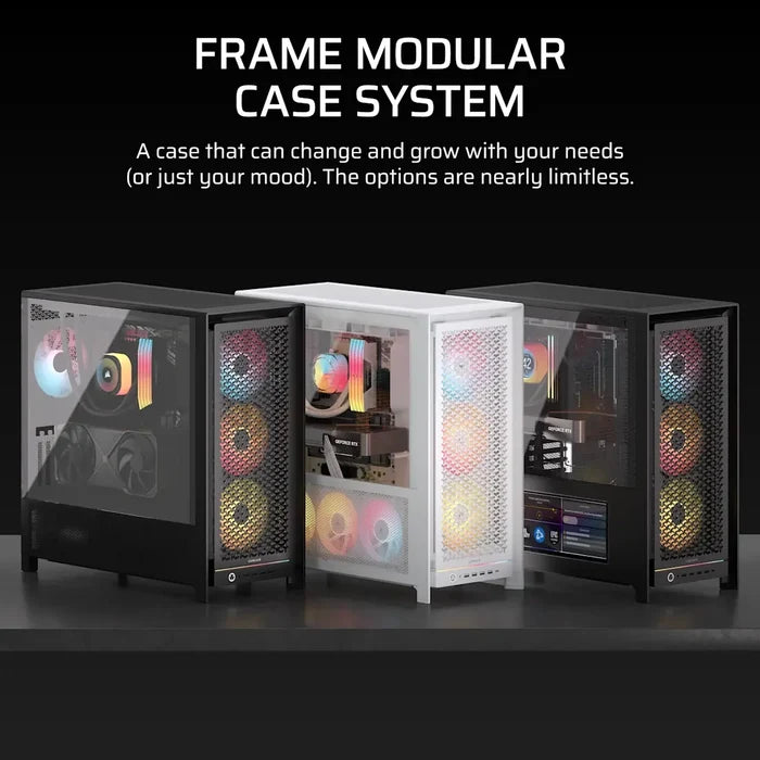 Corsair Frame 5000D RS Modular High Airflow Mid-Tower PC Case - White - PakByte Computers
