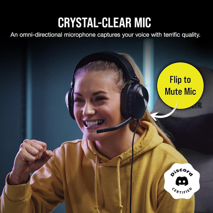 Corsair HS55 Surround Wired Gaming Headset - Carbon - PakByte
