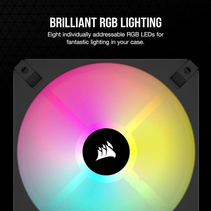 Corsair iCUE AR120 Digital RGB 120mm PWM Fan - Triple Pack - Black - PakByte Computers