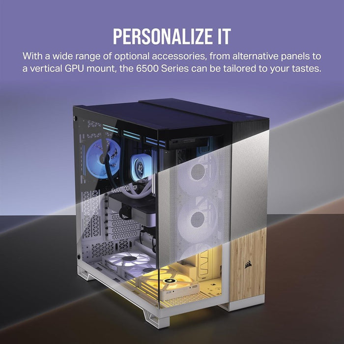 Corsair iCUE LINK 6500X RGB Mid-Tower ATX Dual Chamber PC Case - Black | CC-9011269-WW - PakByte