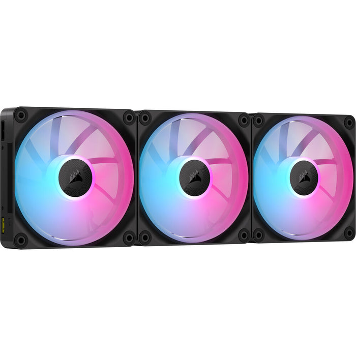 Corsair iCUE LINK LX120 RGB Triple 120mm PWM Fan Starter Kit - Black - PakByte Computers