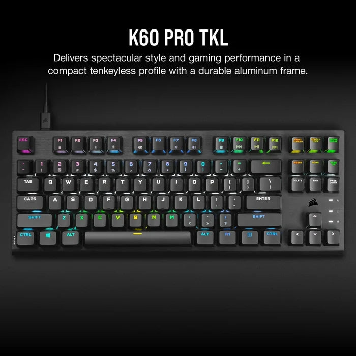 Corsair K60 PRO TKL Mechanical Gaming Keyboard