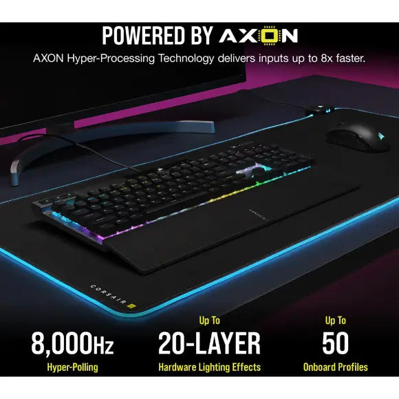 Corsair K70 RGB PRO Mechanical Gaming Keyboard with PBT DOUBLE SHOT PRO Keycaps — CHERRY MX Red - PakByte Computers