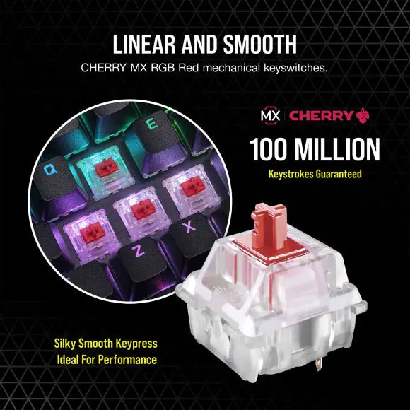 Corsair K70 RGB PRO Mechanical Gaming Keyboard with PBT DOUBLE SHOT PRO Keycaps — CHERRY MX Red - PakByte Computers