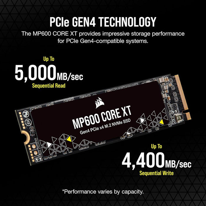 Corsair MP600 Core XT 1TB Gen4 M.2 NVMe SSD - PakByte Computers
