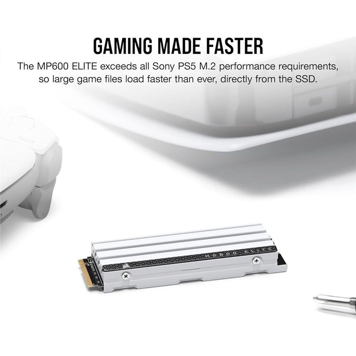 Corsair MP600 Elite 1TB Gen4 M.2 NVMe SSD for PS5 - PakByte Computers