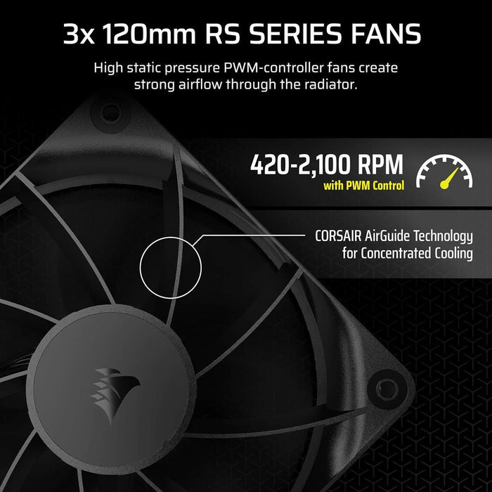 Corsair Nautilus 360 RS Liquid CPU Cooler - Black - PakByte Computers