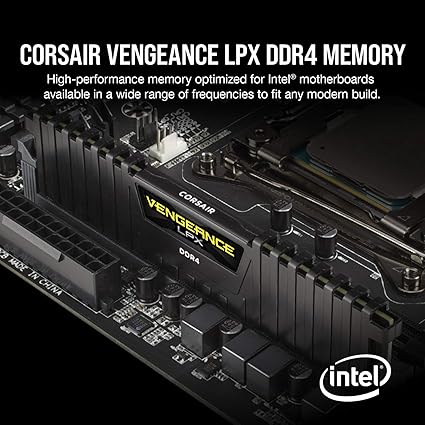 CORSAIR VENGEANCE LPX DDR4 3200MHz 32GB (16GB X 2) BLACK - PakByte