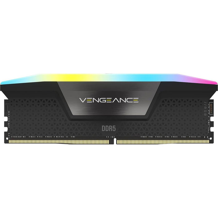 Corsair Vengeance RGB 16GB (1x16GB) 5200MHz CL40 DDR5 RAM Intel XMP iCUE Compatible Computer Memory - Black - PakByte Computers