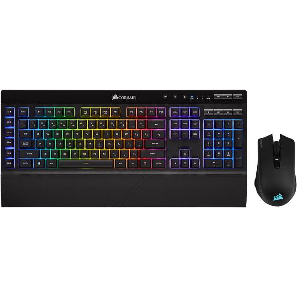 CORSAIR Wireless Gaming Bundle - K57 RGB Wireless Gaming Keyboard - Harpoon RGB Wireless Gaming Mouse - PakByte Computers