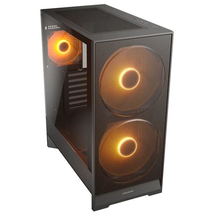 Cougar Airface 180 ARGB Mid Tower PC Case - Black - PakByte Computers