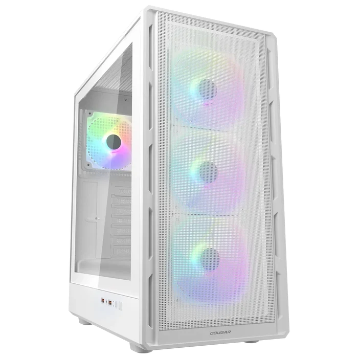 Cougar Airface Pure RGB ATX Mid Tower PC Case - White