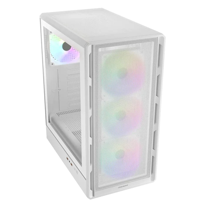 Cougar Airface Pure RGB ATX Mid Tower PC Case - White