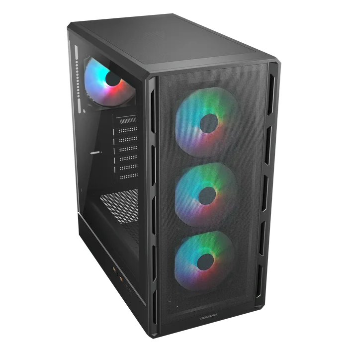 Cougar Airface Pure RGB Mid Tower PC Case - Black - PakByte Computers