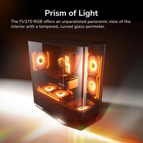 COUGAR FV270 RGB E-ATX Mid Tower PC Case – White - PakByte Computers