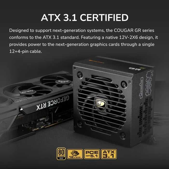 Cougar GR 750W 80 Plus Gold Fully Modular Power Supply