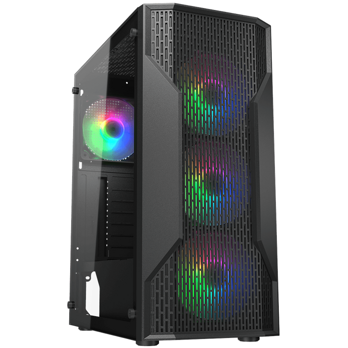 Cougar MX110 RGB Mid-Tower ATX Gaming Case -Black - PakByte Computers