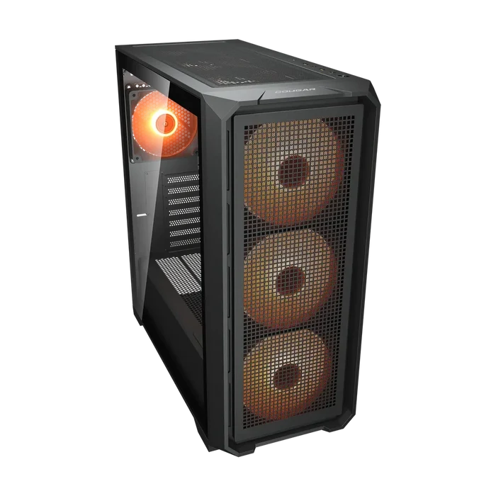Cougar MX600 Air Pro Mid-Tower ATX Gaming PC Case, 6x ARGB Fans - Black