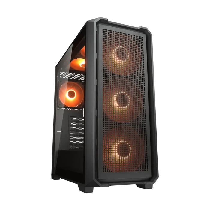 Cougar MX600 Air Pro Mid-Tower ATX Gaming PC Case, 6x ARGB Fans - Black